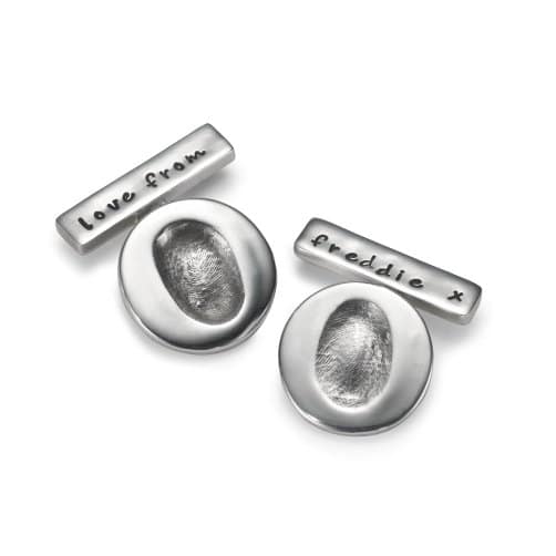 Text Link Cuff Links